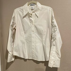 Central Falls White Dress Shirt- L